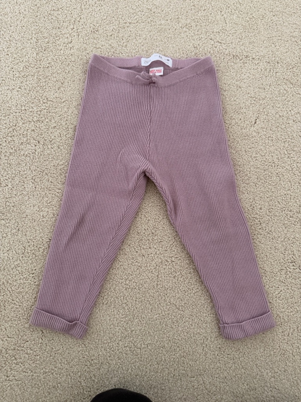 Zara Kids Ribbed Knit Leggings